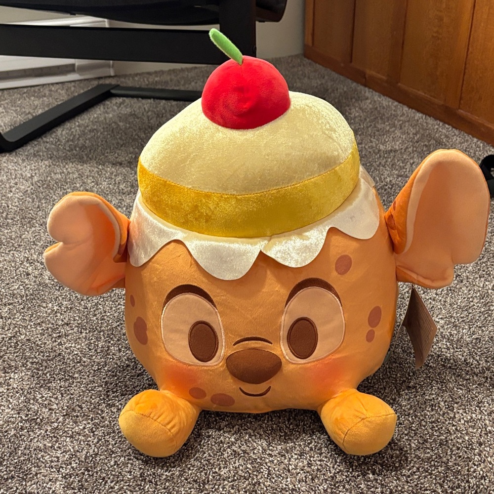 Disney Orange and Cream Plush Toy with Cherry Top